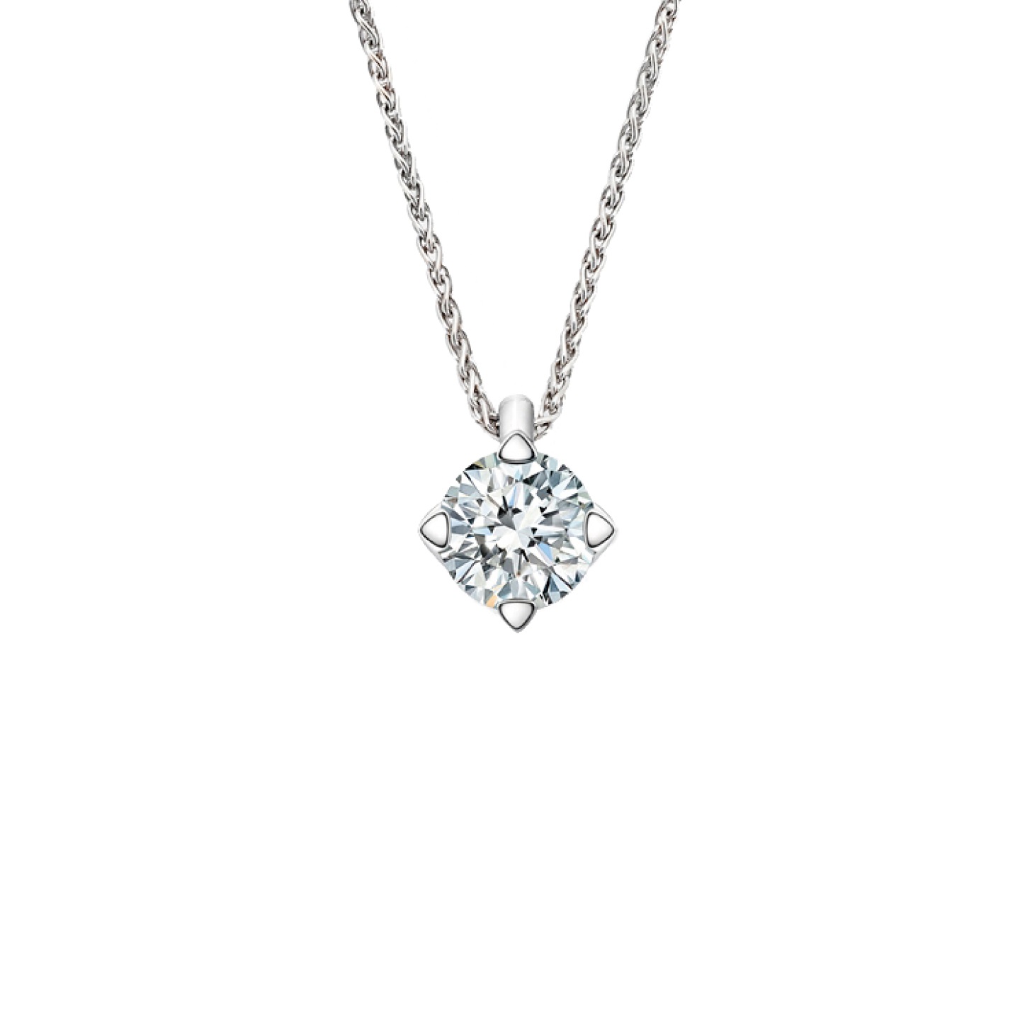 diamond and platinum pendant